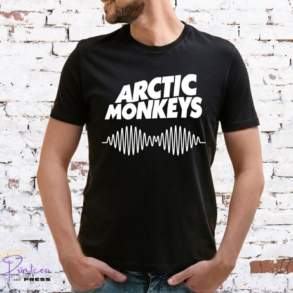 Arctic Monkeys T-Shirt Alex Turner Rock Band Fan Tee .